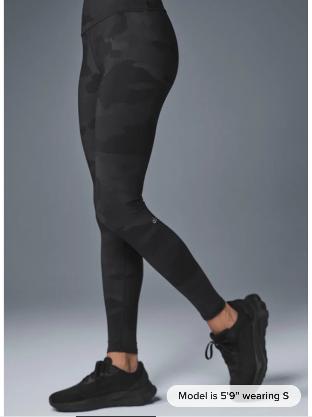 ALO Yoga Black Camo High-Rise Leggings